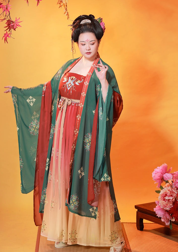 Yang Guifei | Tang Green & Red Plus Hanfu (月曲红绿)