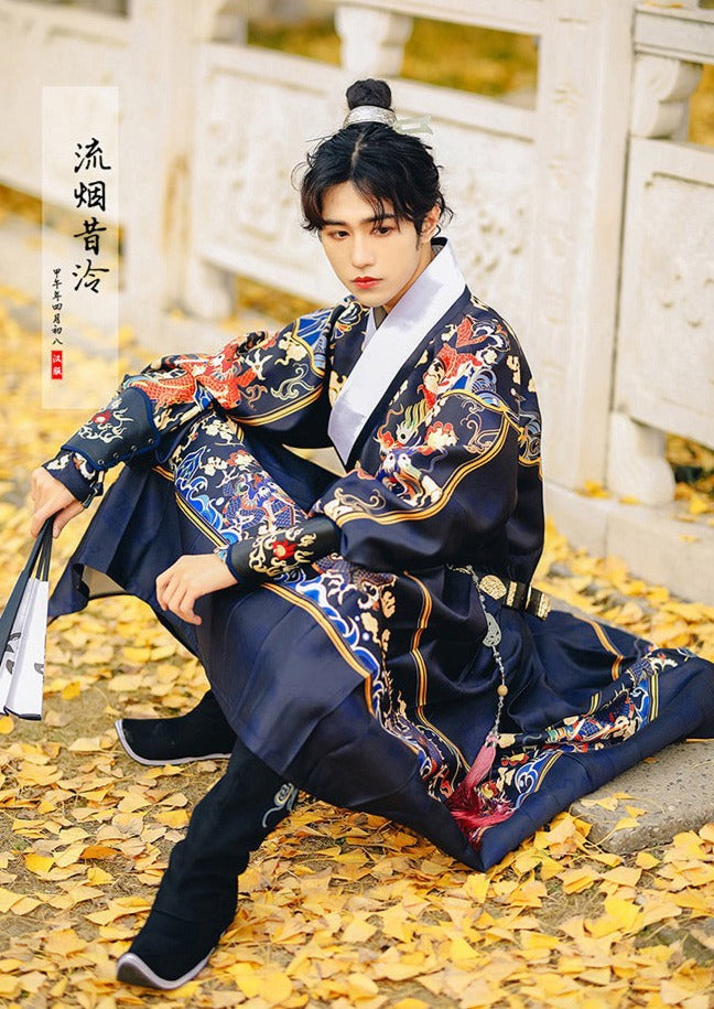 Flying Fish | Navy Men's Hanfu (飞鱼)
