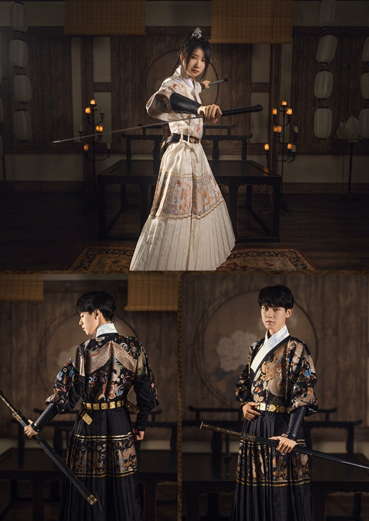 Assassination | Uni-Sex 4-Pieces Embroidered Flying Fish Hanfu (刺诏)