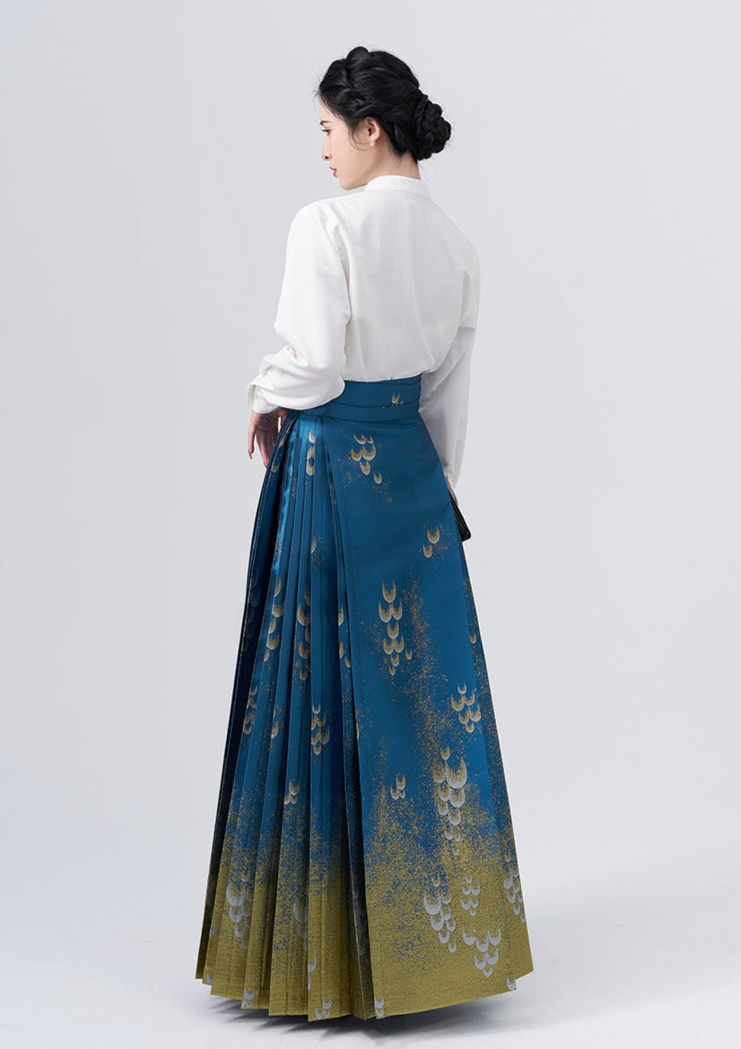 Ocean Scales | Modern Ma Mian Skirt (天鳞鳞)