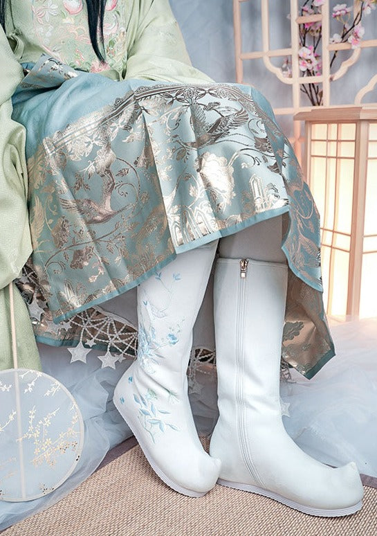 Ming Flower Boots | Hanfu Boots (绣花靴）