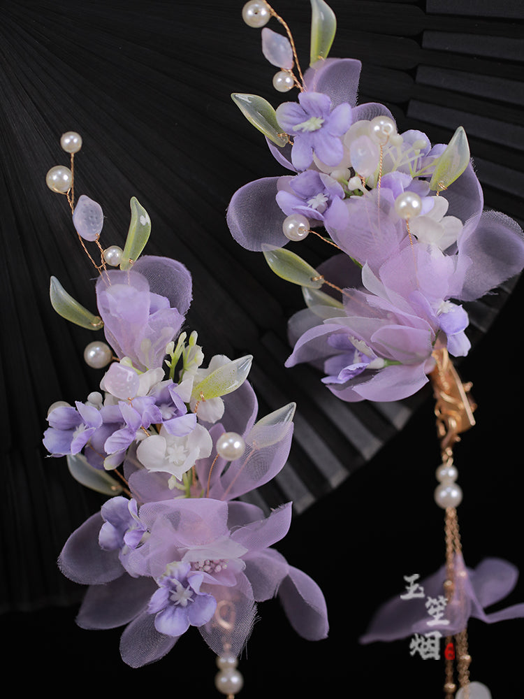 Lilac | 2 Pcs Flowers Hairclips (丁香)