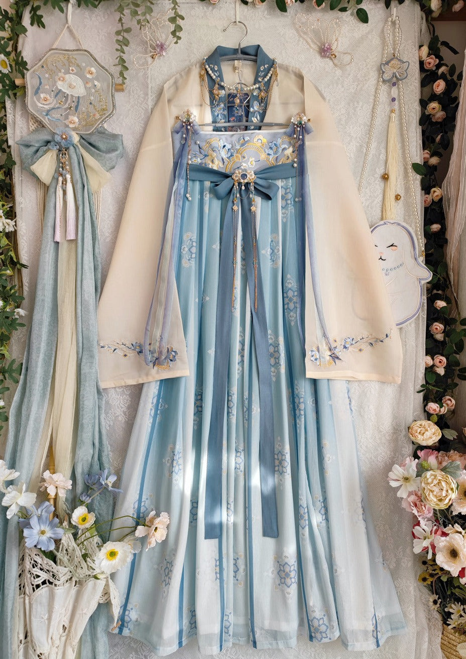 Dream of China | Tang Blue Hanfu () NewMoonDance Dream of China | Tang Blue Hanfu () NewMoonDance
