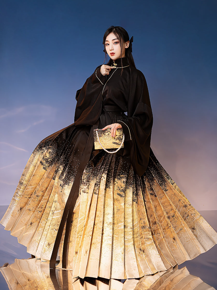 Moon River | Modern Black Blouse (月生春江)