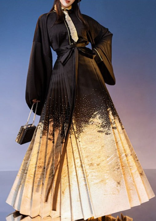 Moon River | Modern Black Blouse (月生春江)