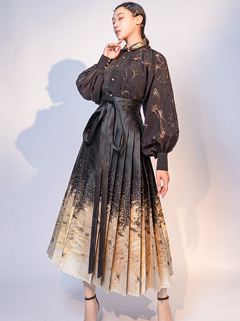 Moon River | Modern Black Blouse (鸾清)