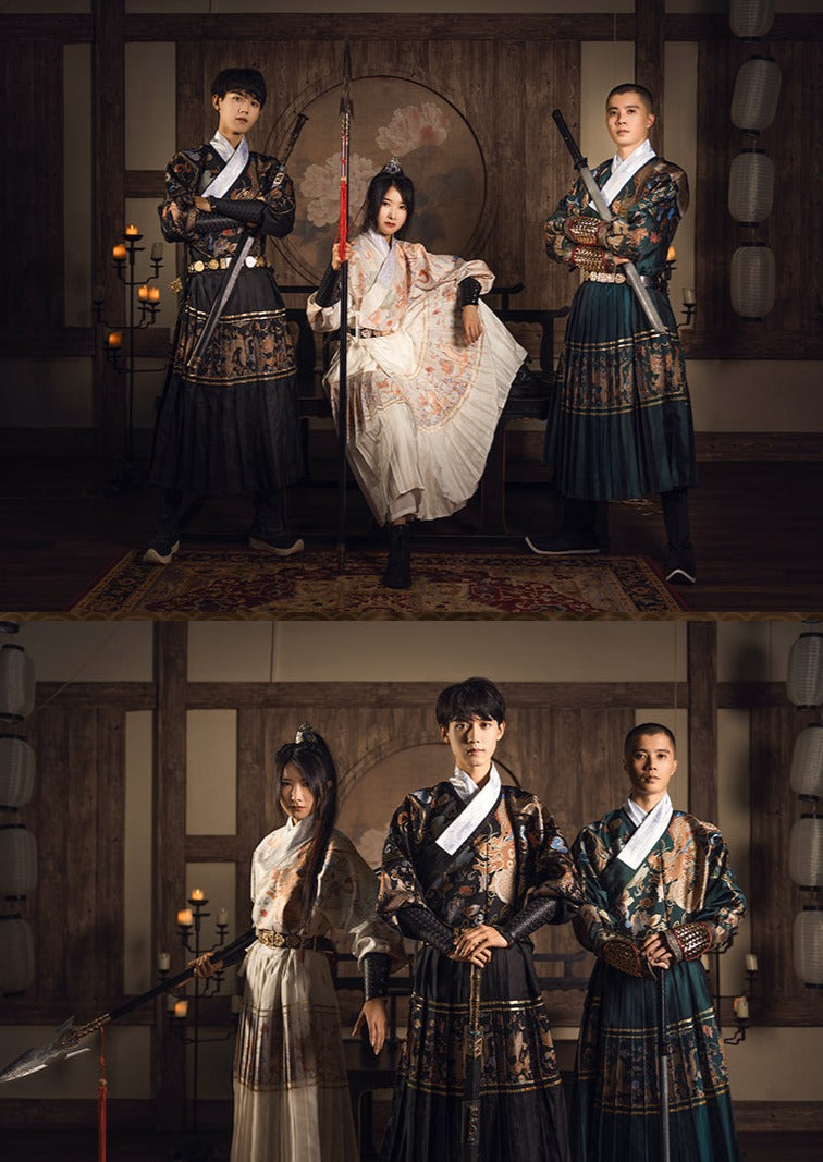 Assassination | Uni-Sex 4-Pieces Embroidered Flying Fish Hanfu (刺诏)