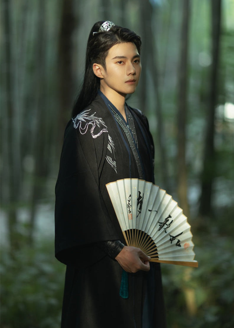 Ink Bamboo | Unisex 5-Pieces Couple Hanfu (墨竹)