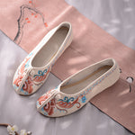 Qing Plum | Blush Embroidered Shoes(云舒）