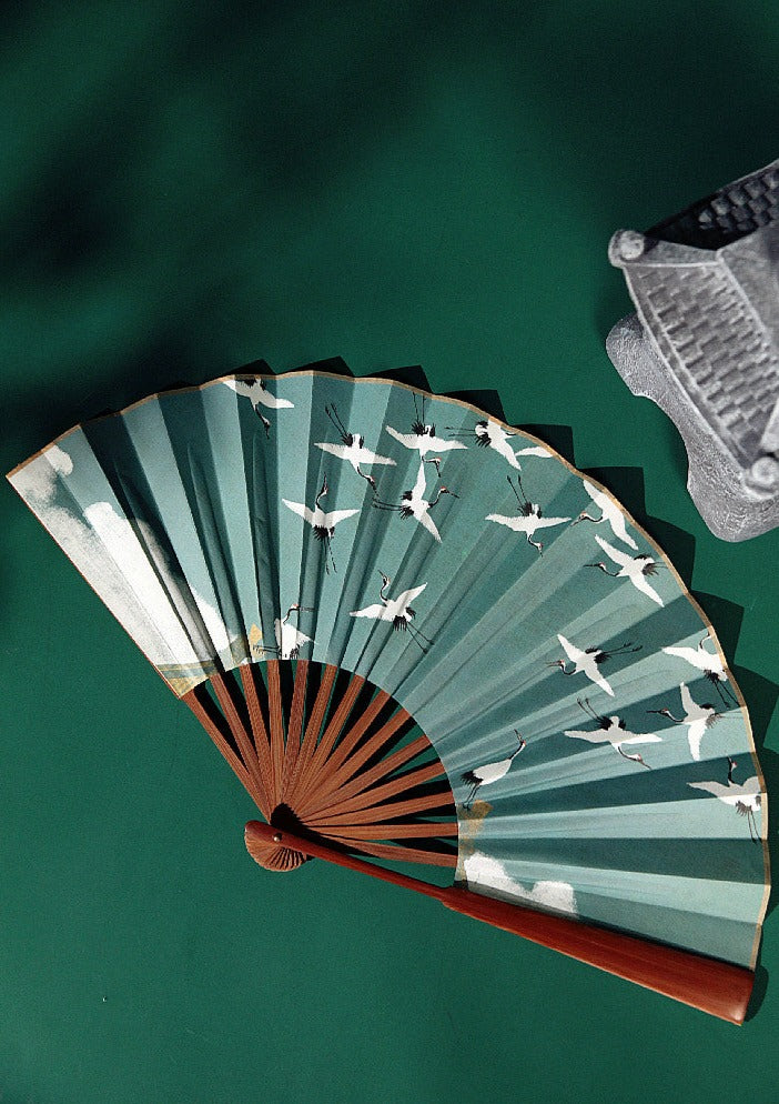 Cranes | Paper Folding Fan