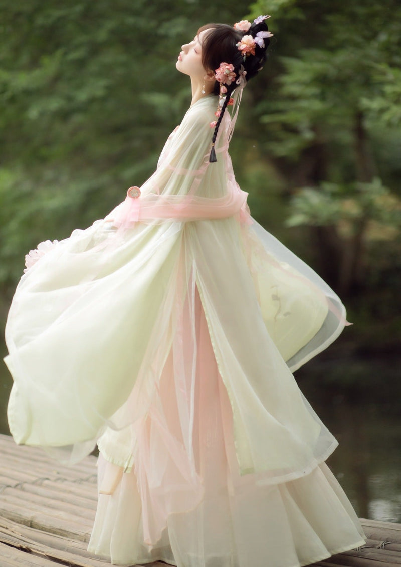 Butterfly Dream | Green Summer Hanfu Dress (梦蝶)