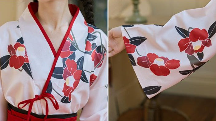 Camellia | Modern Red Short Dress (夏日校服)