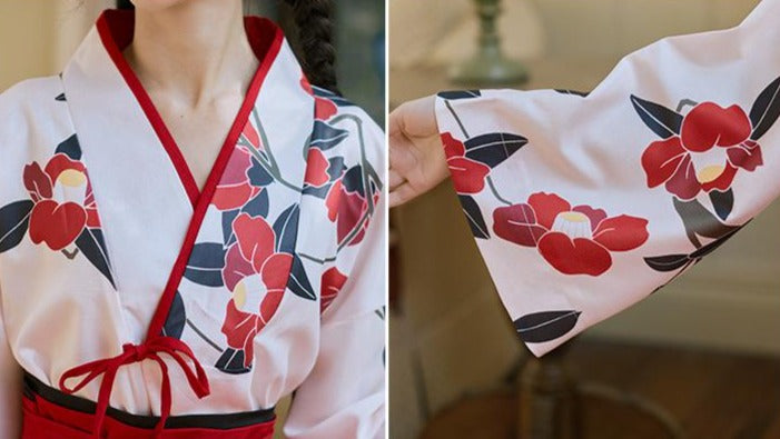 Camellia | Modern Black Long Dress (夏日校服)