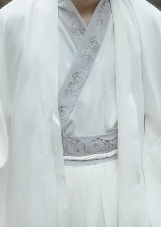 Crane | White Men's Hanfu (鹤鸣)