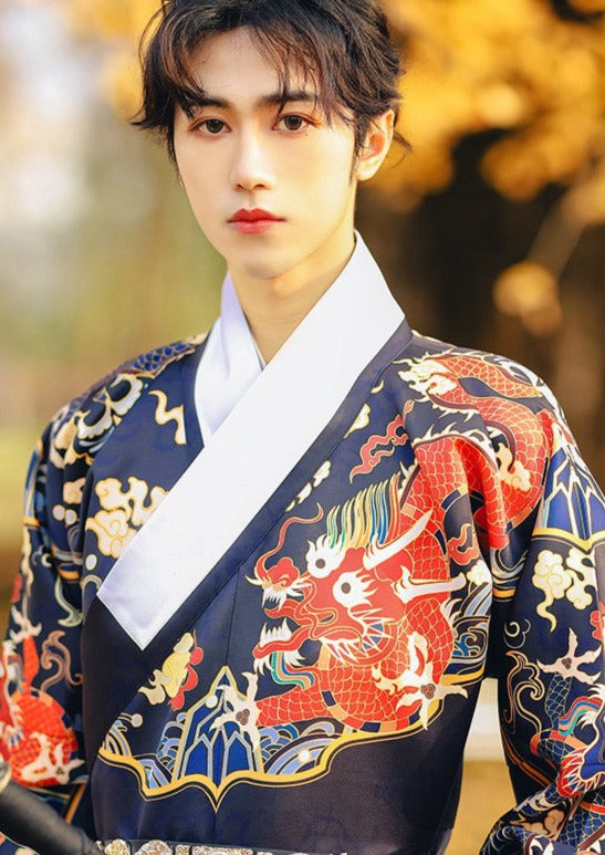 Flying Fish | Navy Men's Hanfu (飞鱼)