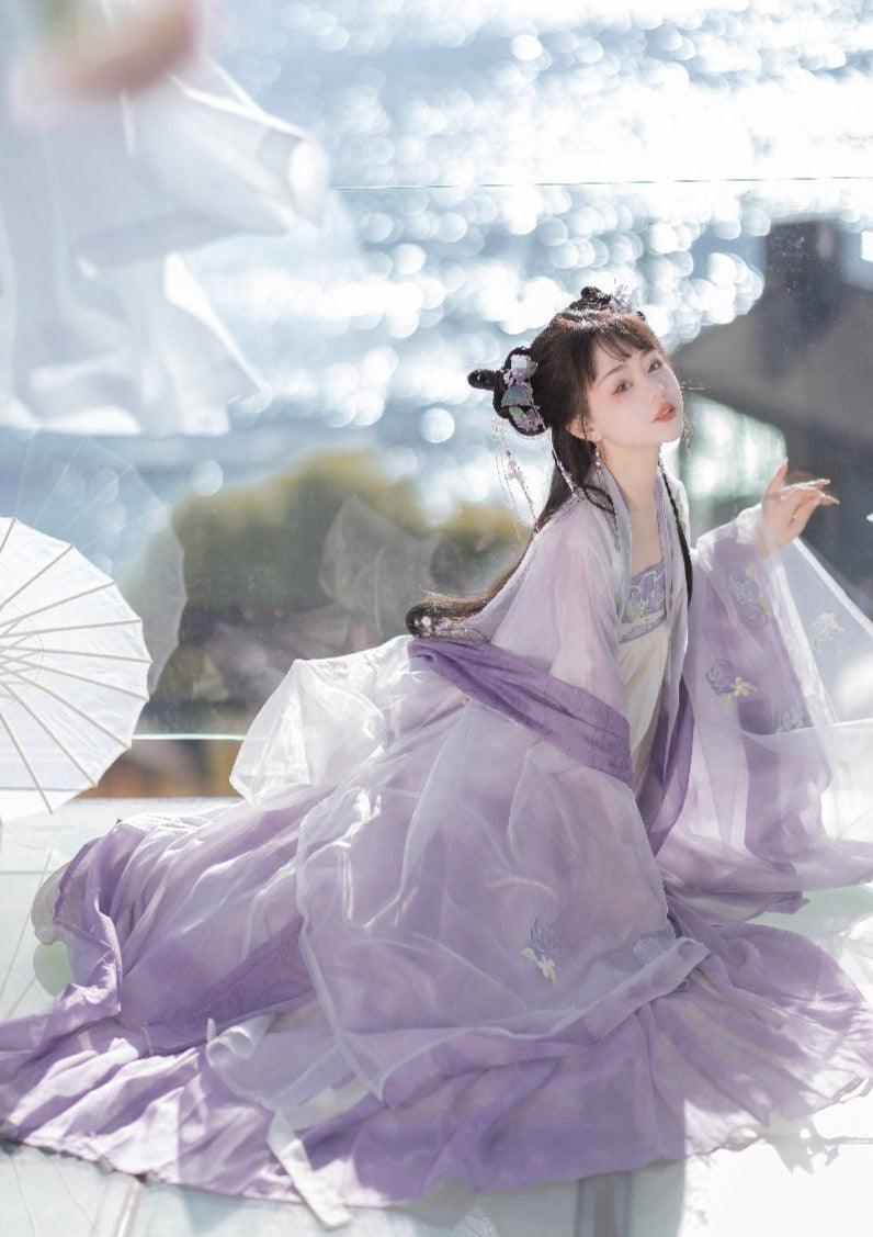 Lilac | Tang 4-Pieces Hanfu (玫园)
