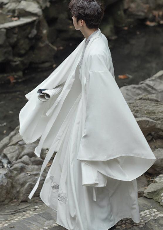 Crane | White Men's Hanfu (鹤鸣)