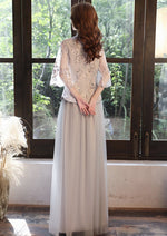 Bridesmaids Gray Chinese Style Dress (BM05)