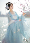 Aqua Touch | Blue Summer Hanfu Dress (水挼蓝)