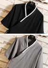 HongXi | Gray Uni-Sex Asian Robe / Kimono (鸿熙)