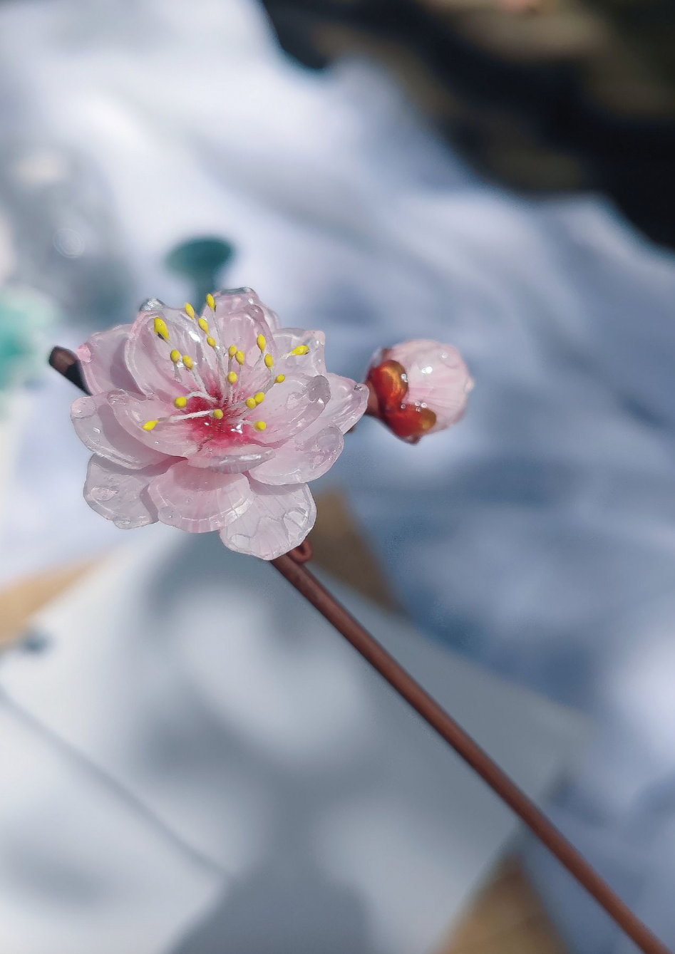 Cherry's Beauty | Pink Flower Hairpin (美人梅)