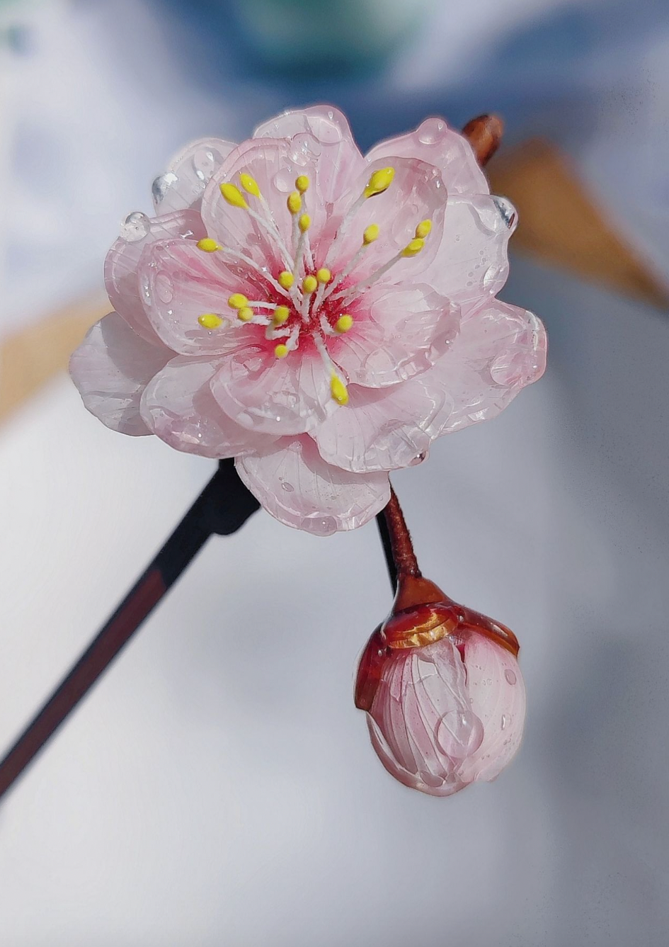 Cherry's Beauty | Pink Flower Hairpin (美人梅)