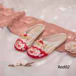 Magnolia | 7 colors Embroidered Mule Shoes(绾青）