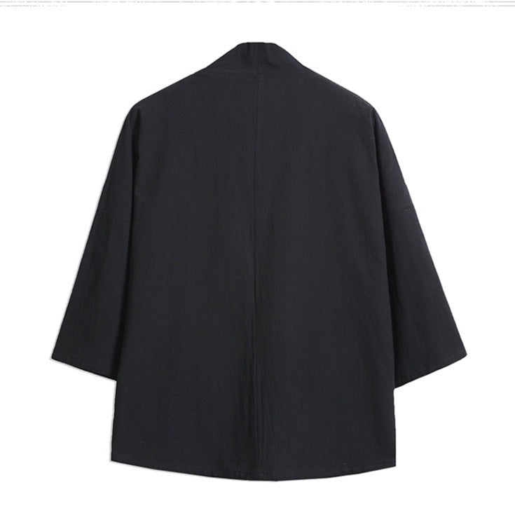 Lingtian | Gray Uni-Sex Asian Robe / Kimono (凌天)