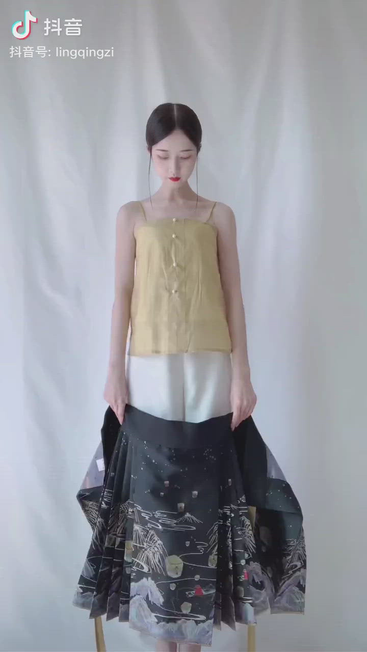 Water Sky | Modern Summer Mini Dress (天在水) – NewMoonDance