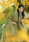 Flying Cloud | Yellow / Green Hanfu (兮云飞扬)